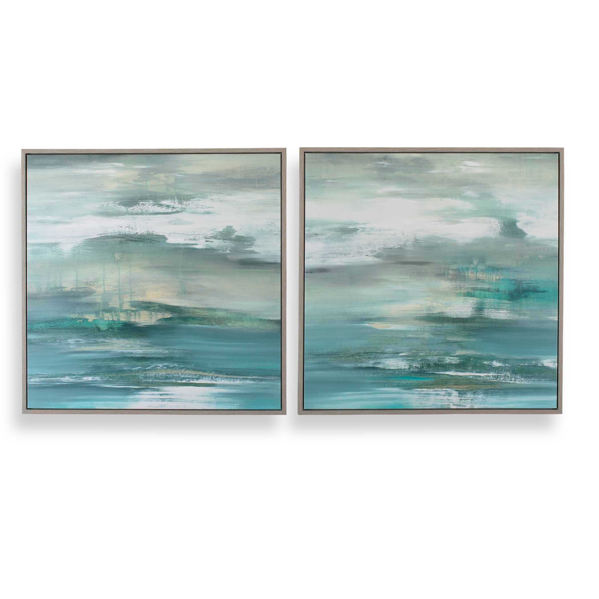 Tranquil State Of Mind Framed Canvases S/2