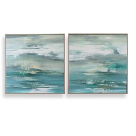 Tranquil State Of Mind Framed Canvases S/2
