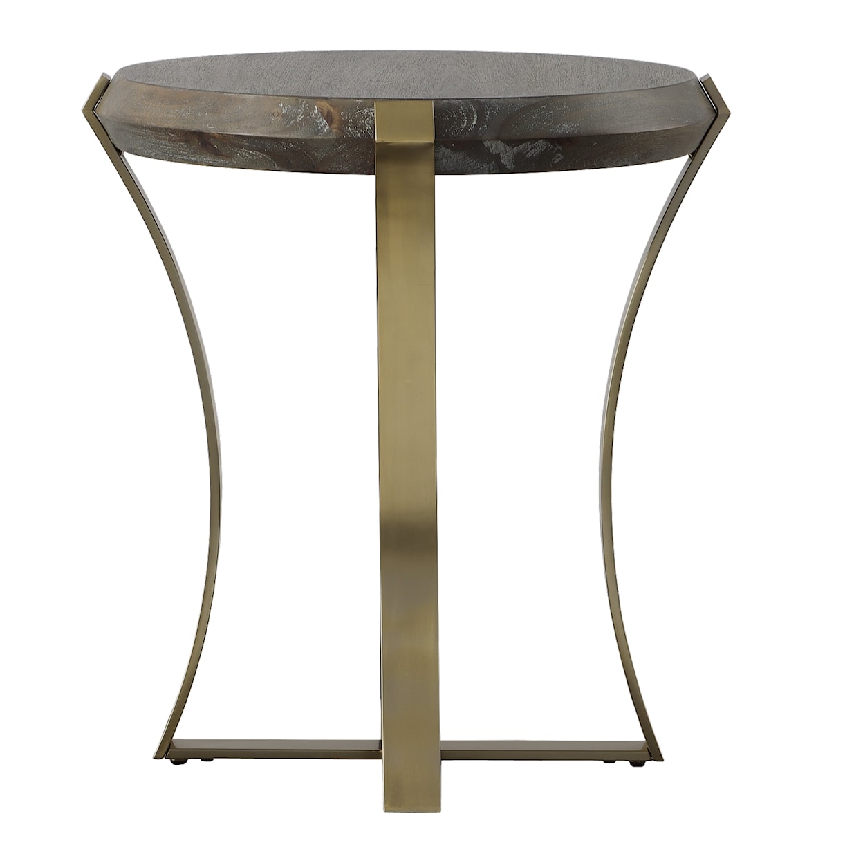 Uttermost Unite Unite Brass Leg Wood Side Table