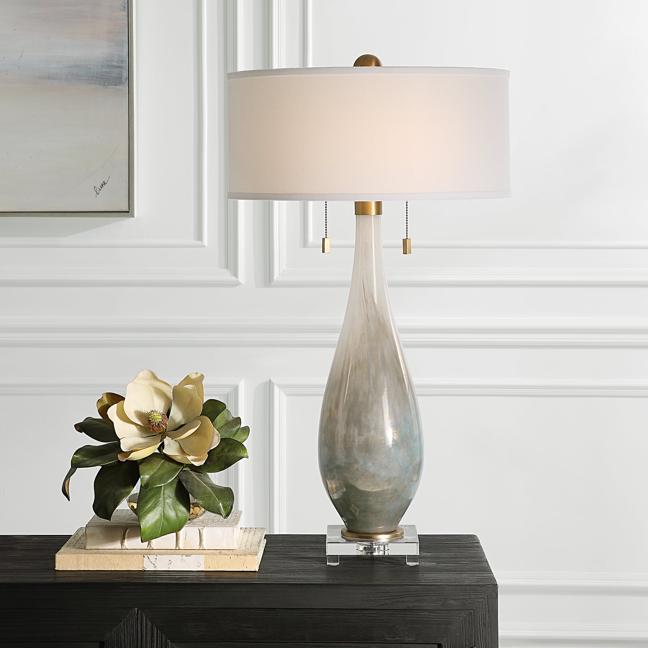 Uttermost Cardoni Cardoni Bronze Glass Table Lamp