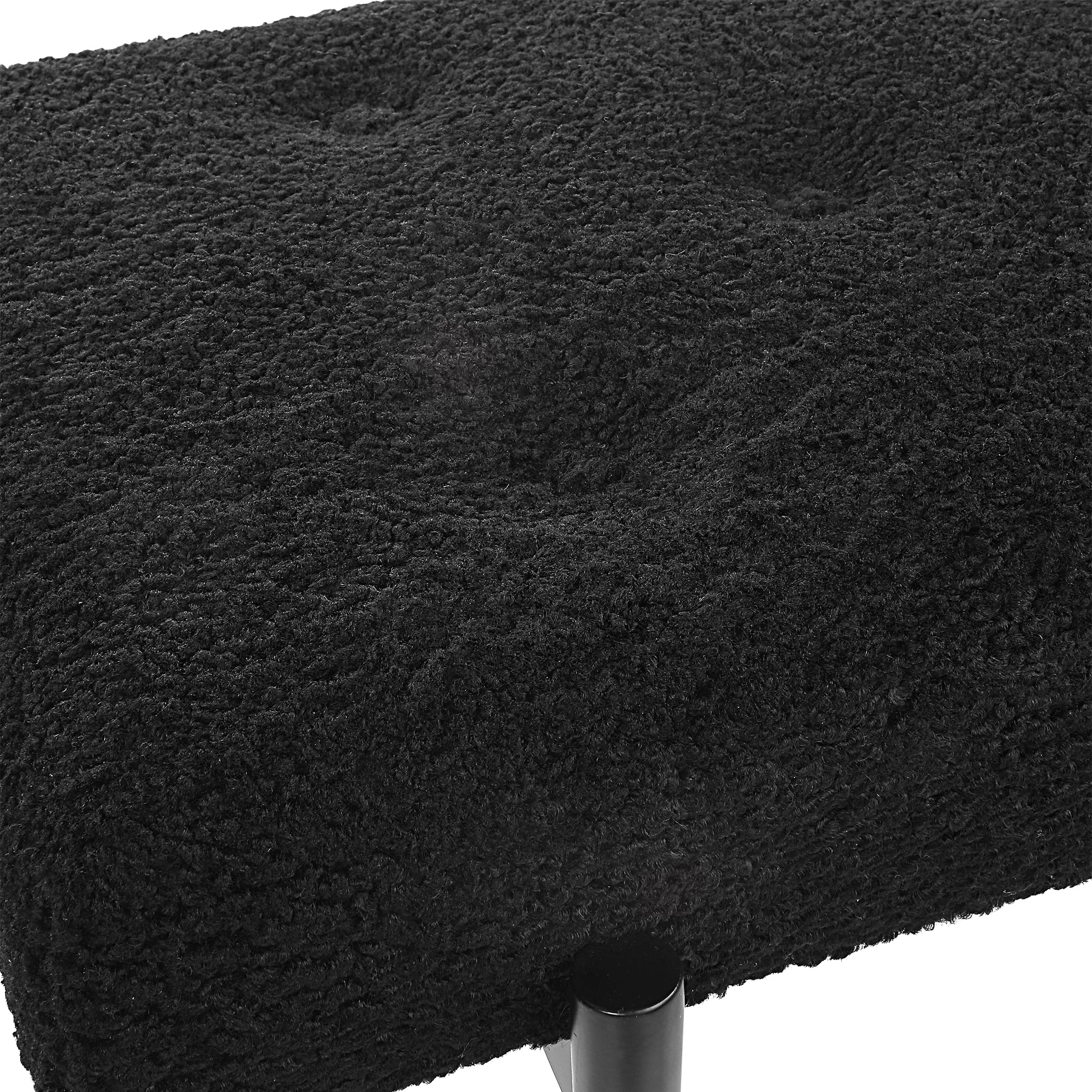 Uttermost Accent Furniture - Benches Olivier Modern Black Bench