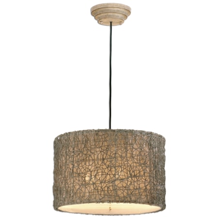 Knotted Rattan 3 Light Hanging Shade