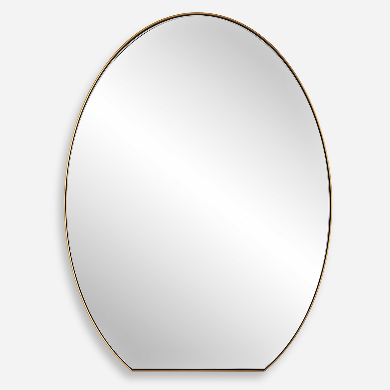 Uttermost Cabell Cabell Brass Oval Mirror