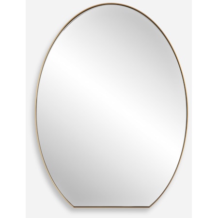 Cabell Brass Oval Mirror