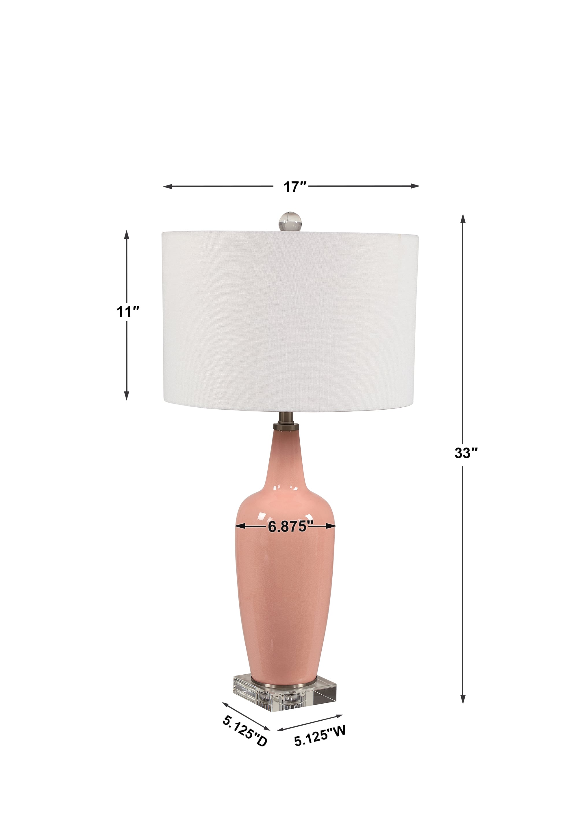 lamps blush pink