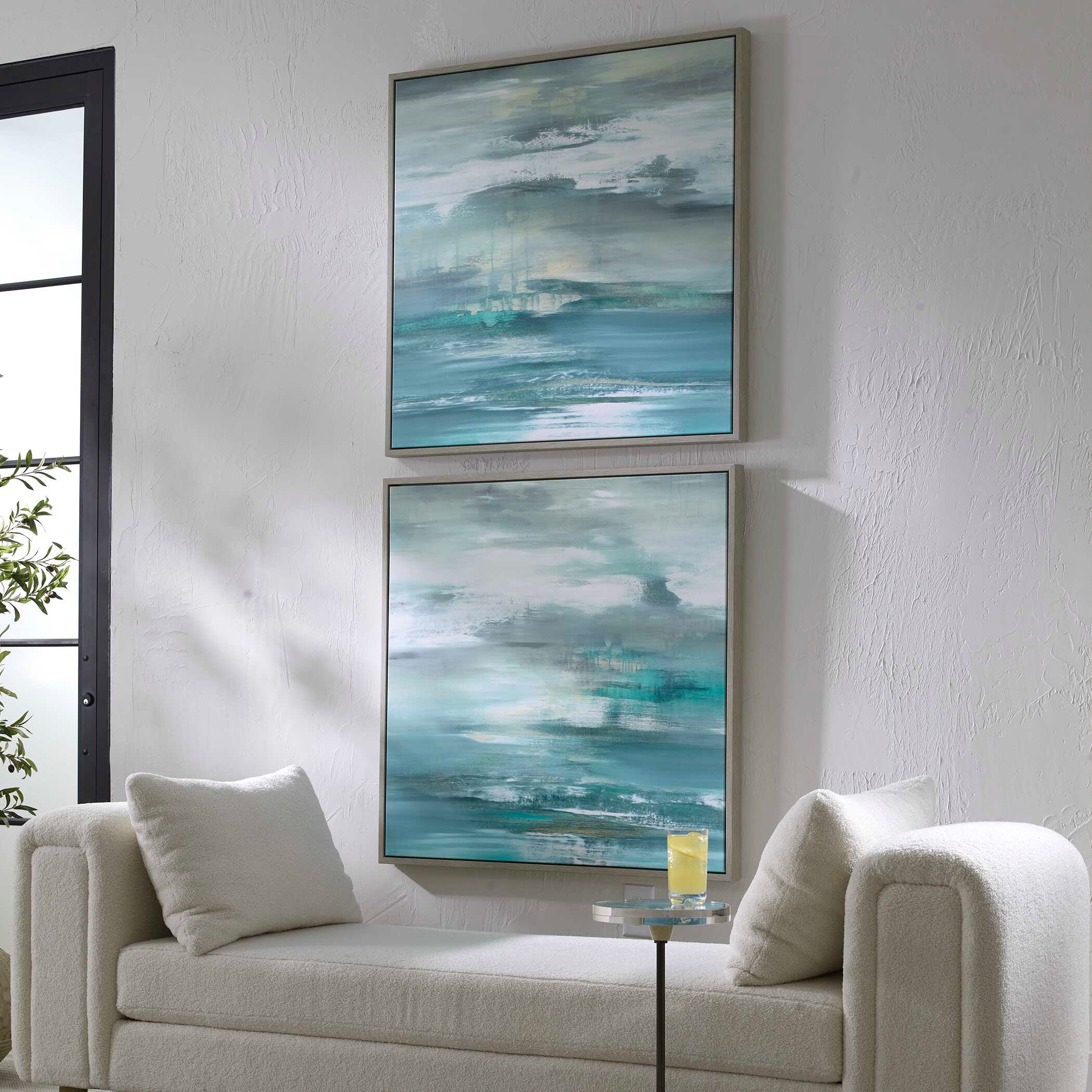 Tranquil State Of Mind Framed Canvases S/2