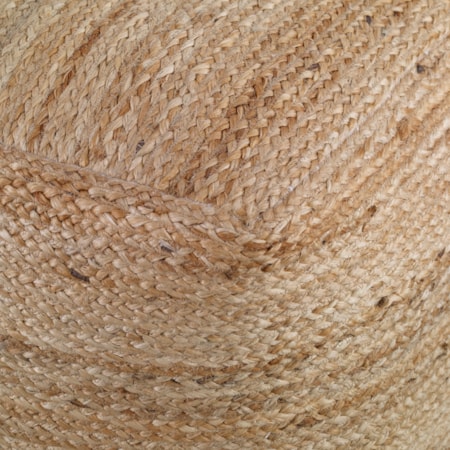 Camden Braided Hemp Pouf