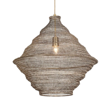 Sigh Woven Brass 1 Light Pendant