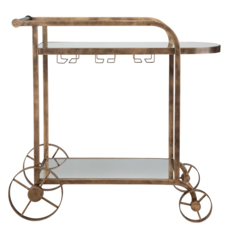 Carrinho Antique Brass Bar Cart