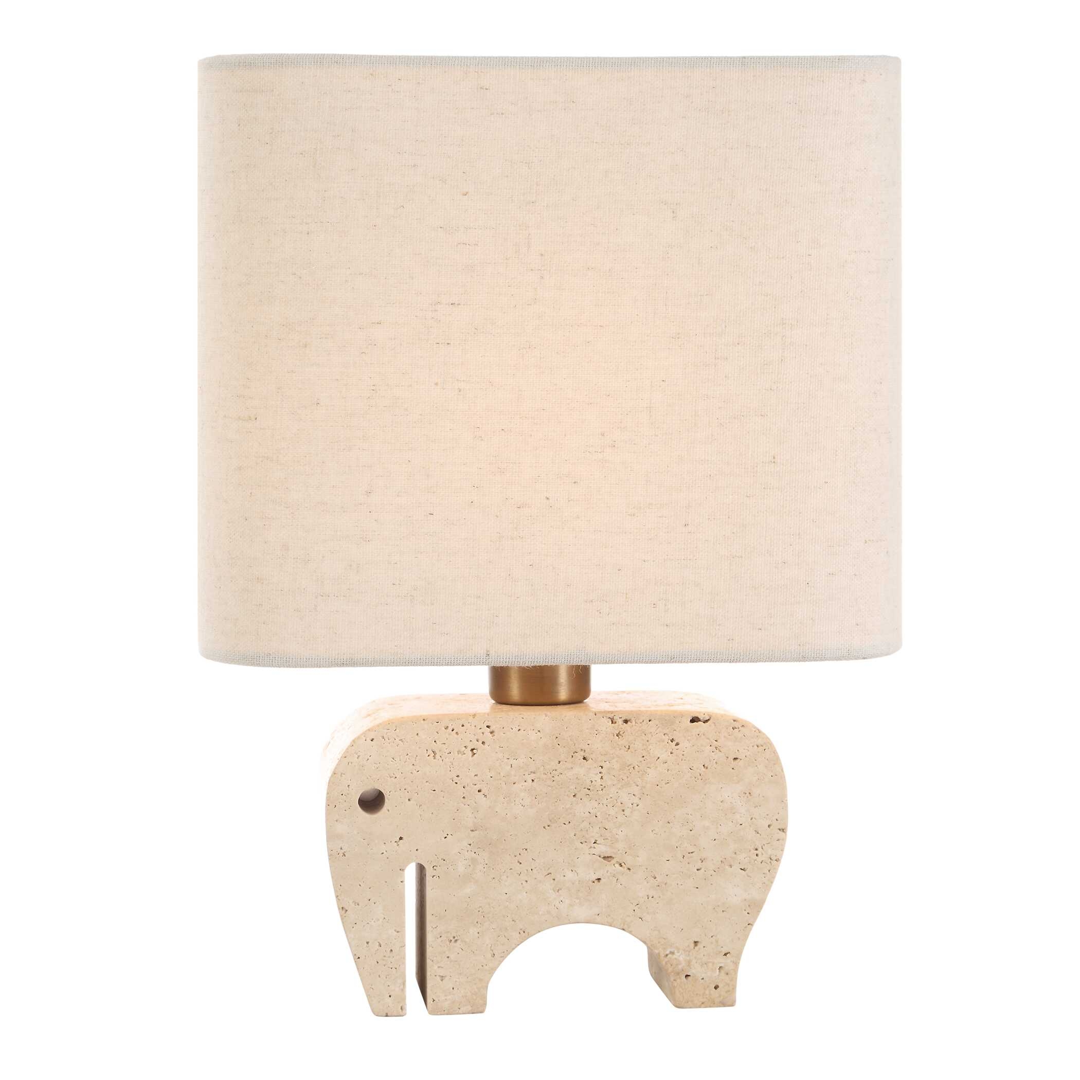 Uttermost Tusk Tusk Travertine Accent Lamp