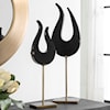 Uttermost Black Black Flame Sculptures S/2