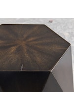 Uttermost Volker Contemporary Black Geometric Accent Table