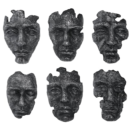 Self-Portrait Metallic Wall Decor Set/6