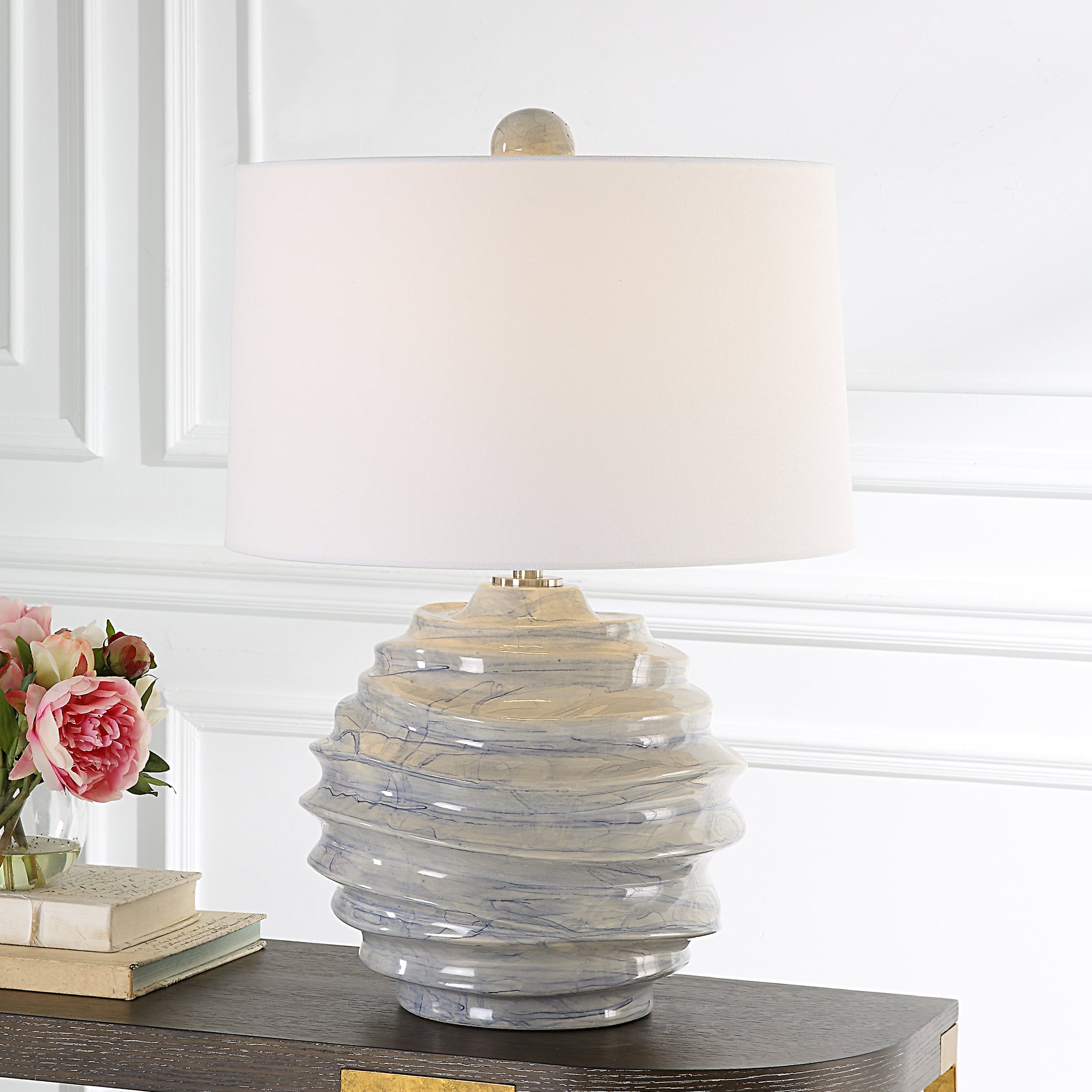 Uttermost Waves Ceramic Accent Lamp