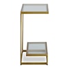 Uttermost Musing Musing Brushed Brass Accent Table
