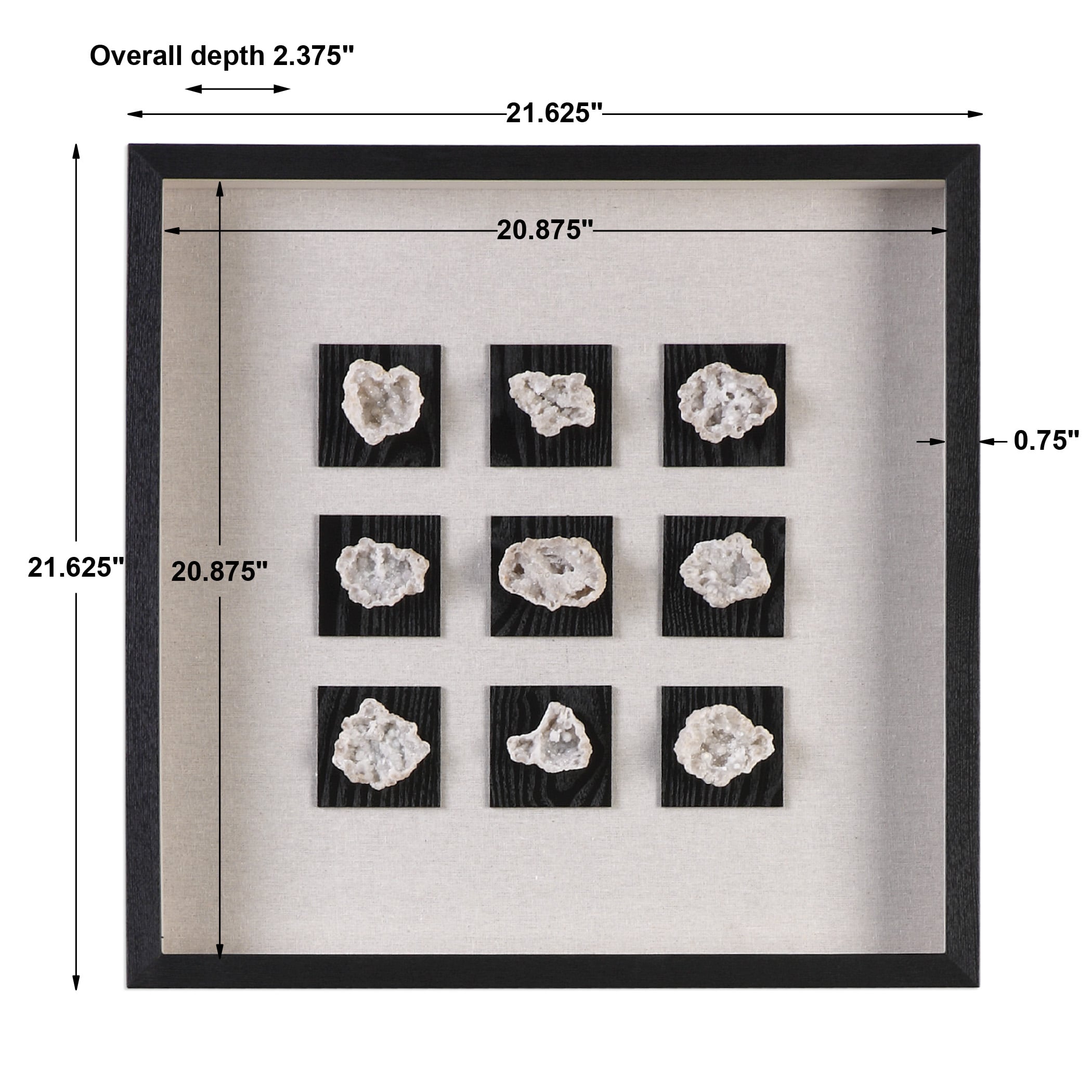 Uttermost Alternative Wall Decor Geode Shadow Box