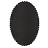 Uttermost Serna Oval Wall Mirror with Black Mirror Trim