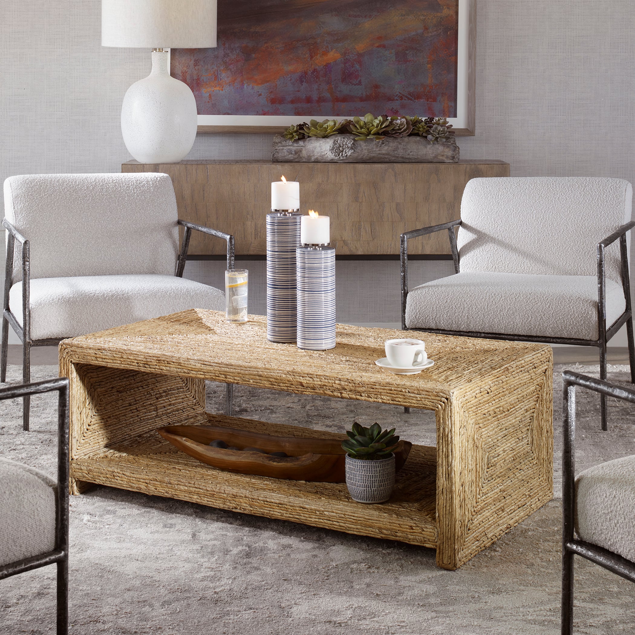 Uttermost Rora Rora Open Coastal Coffee Table