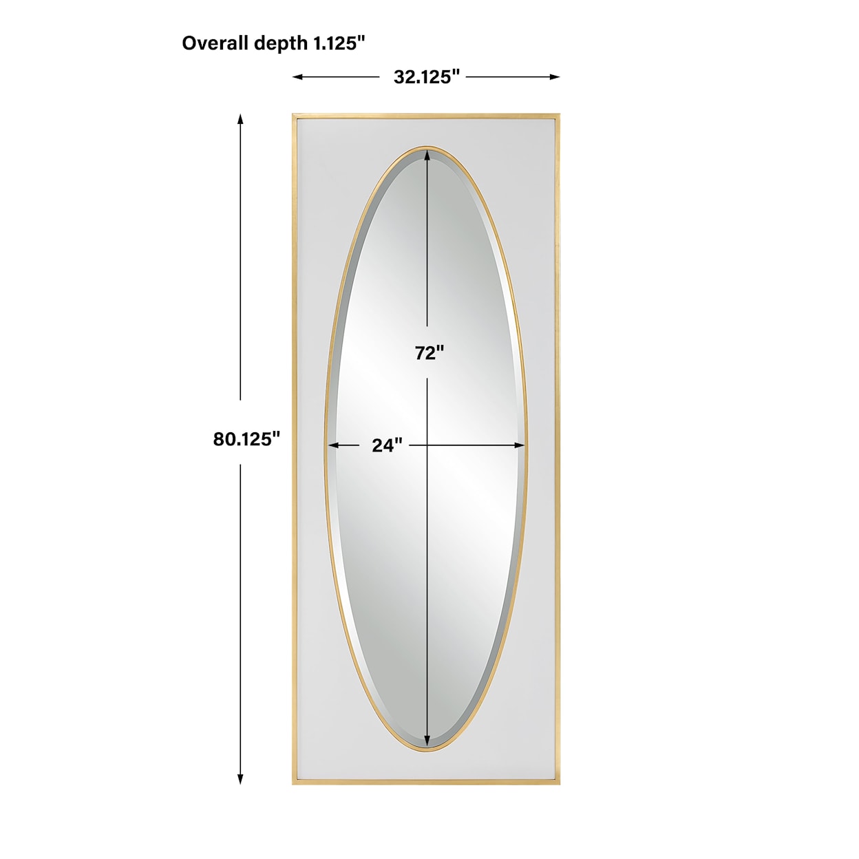 Uttermost Danbury Danbury White Mirror