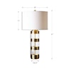 Uttermost Table Lamps Angora Brushed Brass Table Lamp