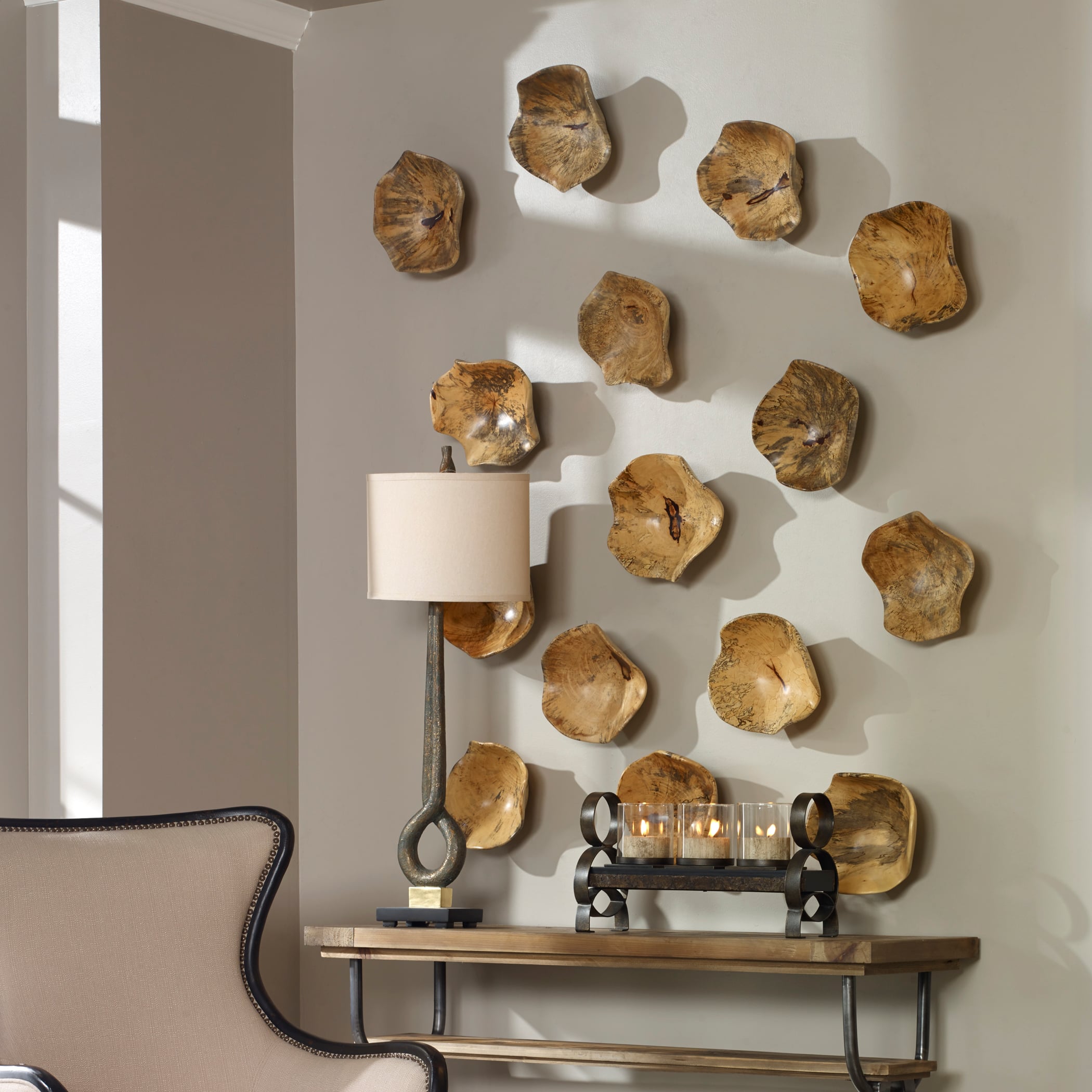Uttermost Alternative Wall Decor Tamarine Wood Wall Art Set of 3