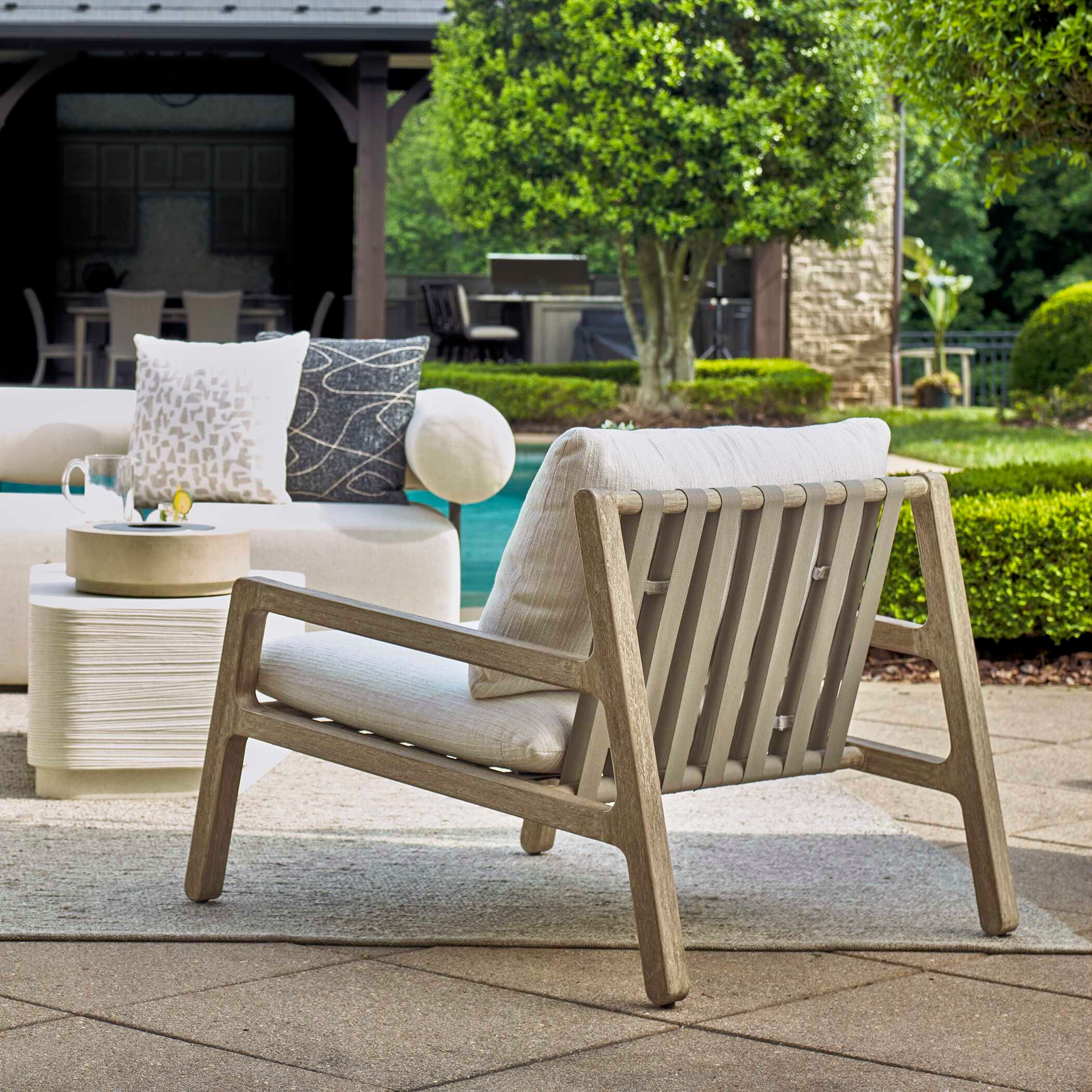 Strapped Outdoor Lounge Chair