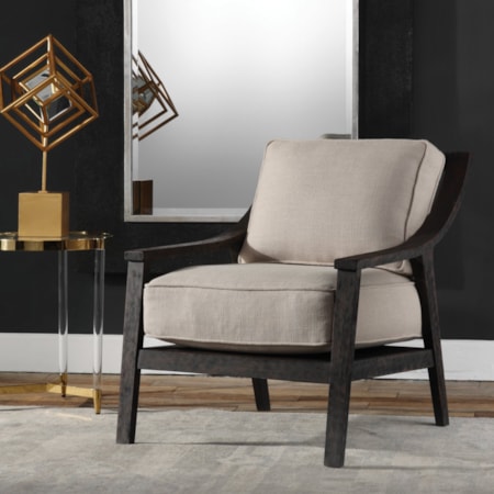 Lyle Beige Accent Chair