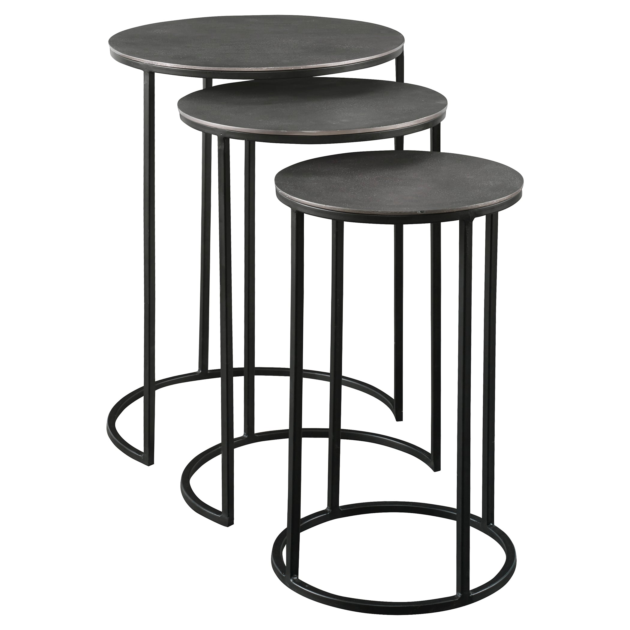Erik Metal Nesting Tables, S/3
