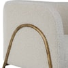 Uttermost Jacobsen Jacobsen Off White Shearling Accent Chair