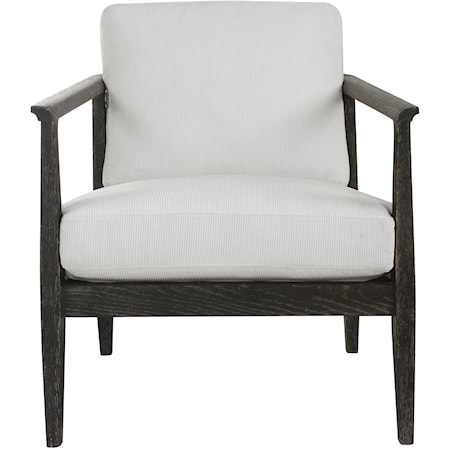 Contemporary Accent Chair with Upholstered Cushion