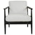 Uttermost Brunei Contemporary Accent Chair with Upholstered Cushion