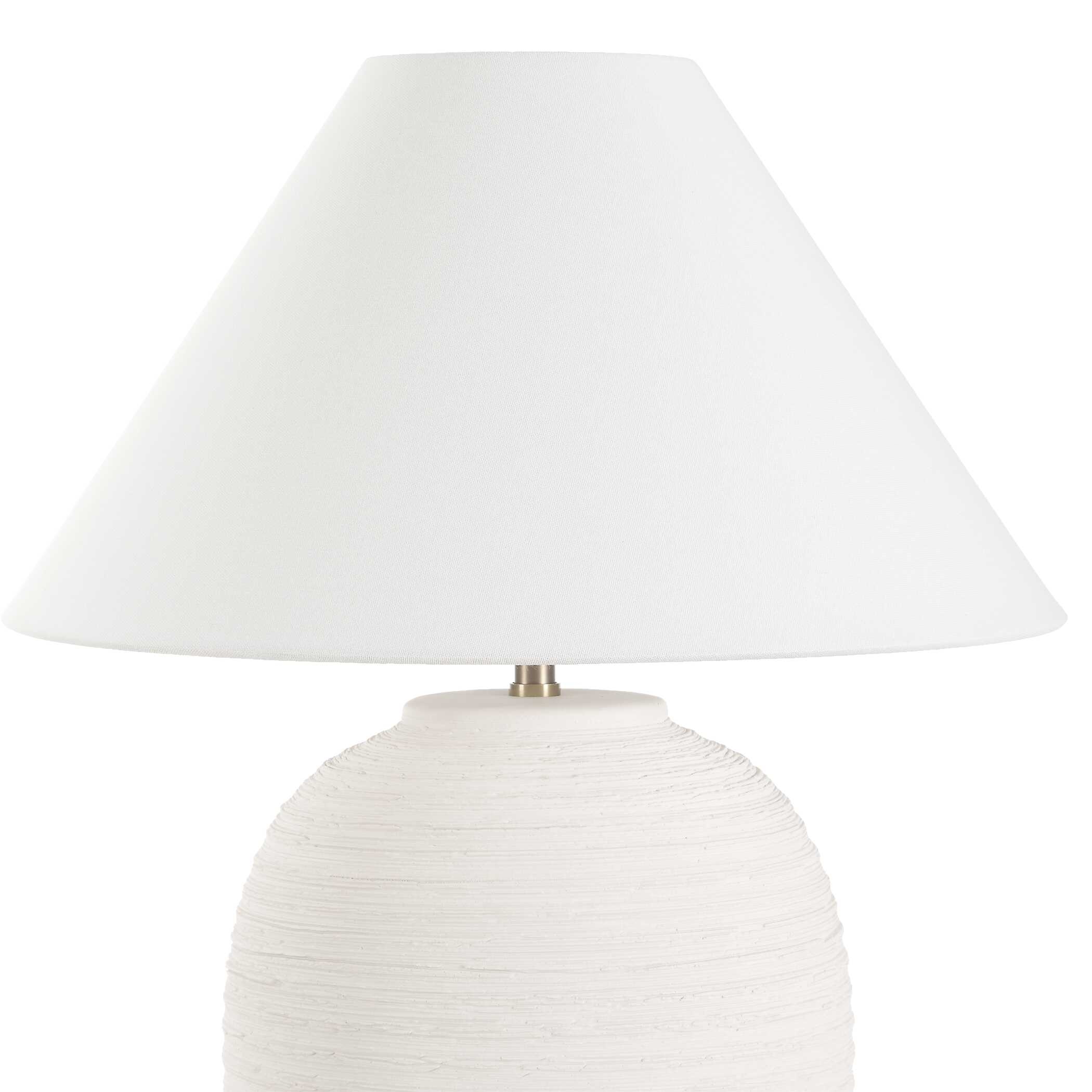 Rocio Ceramic White Table Lamp