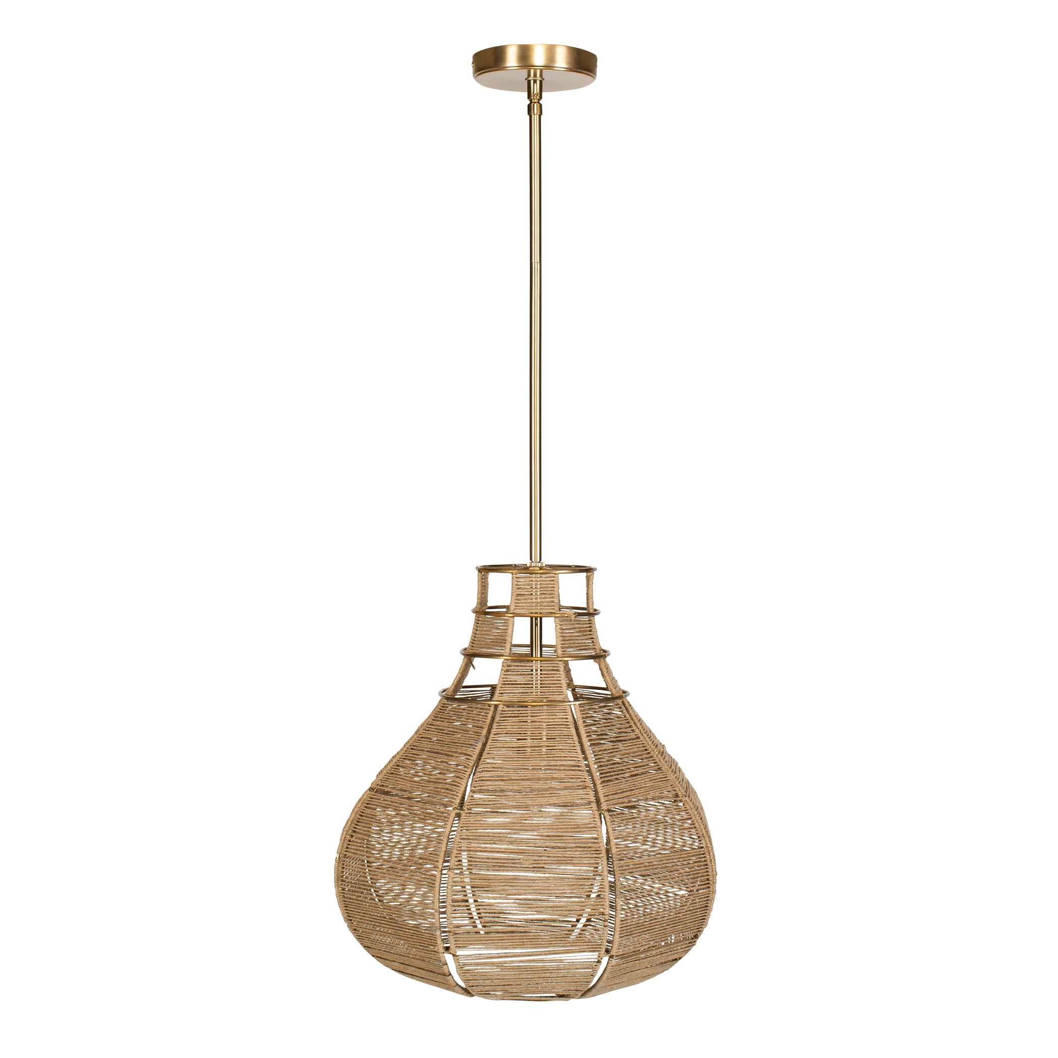 Uttermost Hestia Hestia 1 Light Natural Rope Pendant