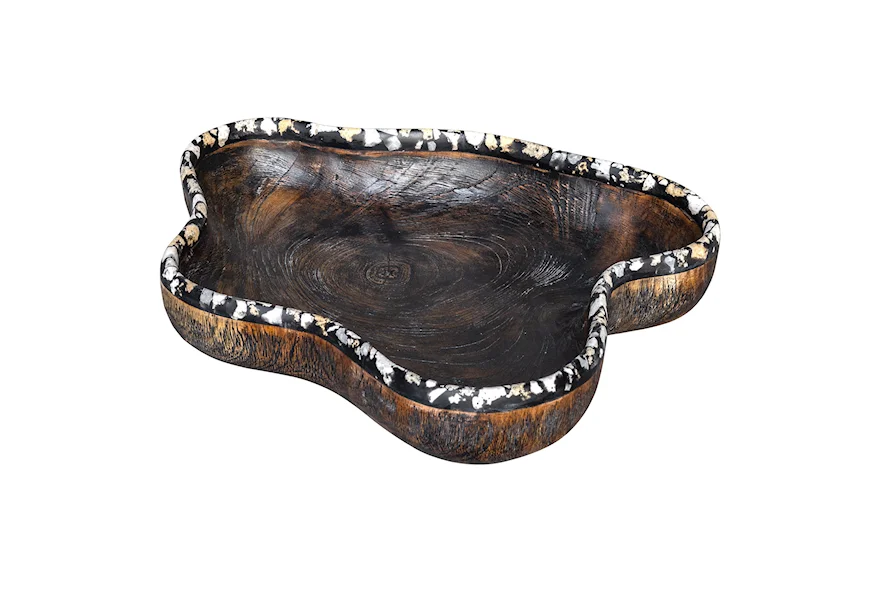 Accessories Chikasha Wooden Bowl - Large by Uttermost at Town and Country Furniture 