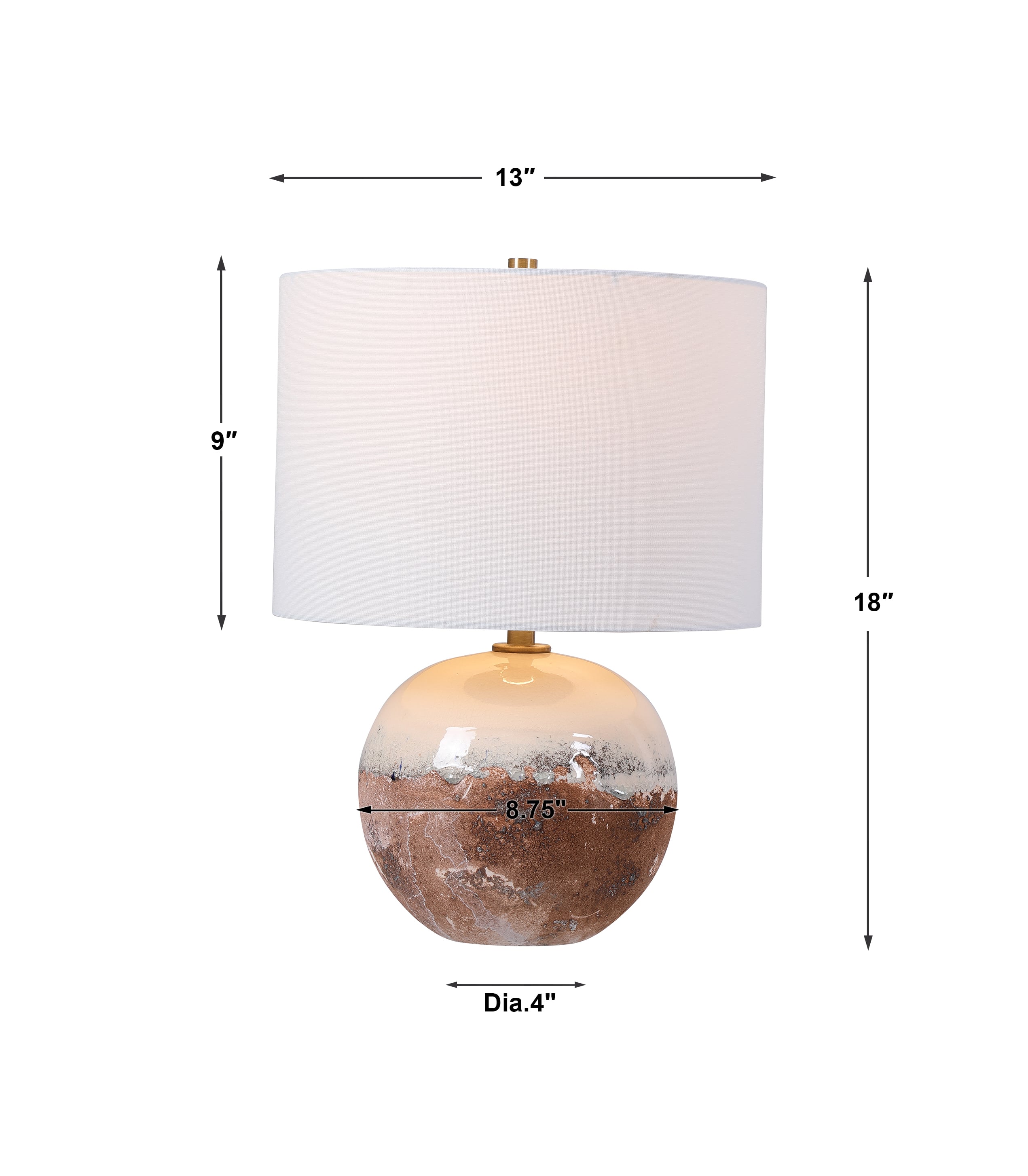 Uttermost Accent Lamps Durango Terracotta Accent Lamp