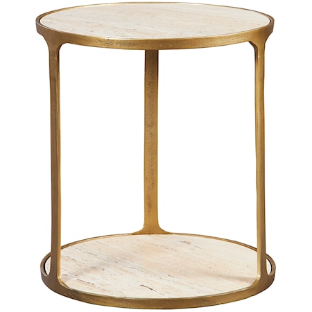 Clench Brass Side Table