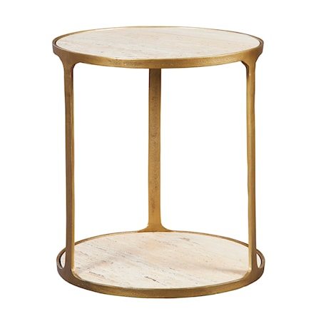 Clench Brass Side Table