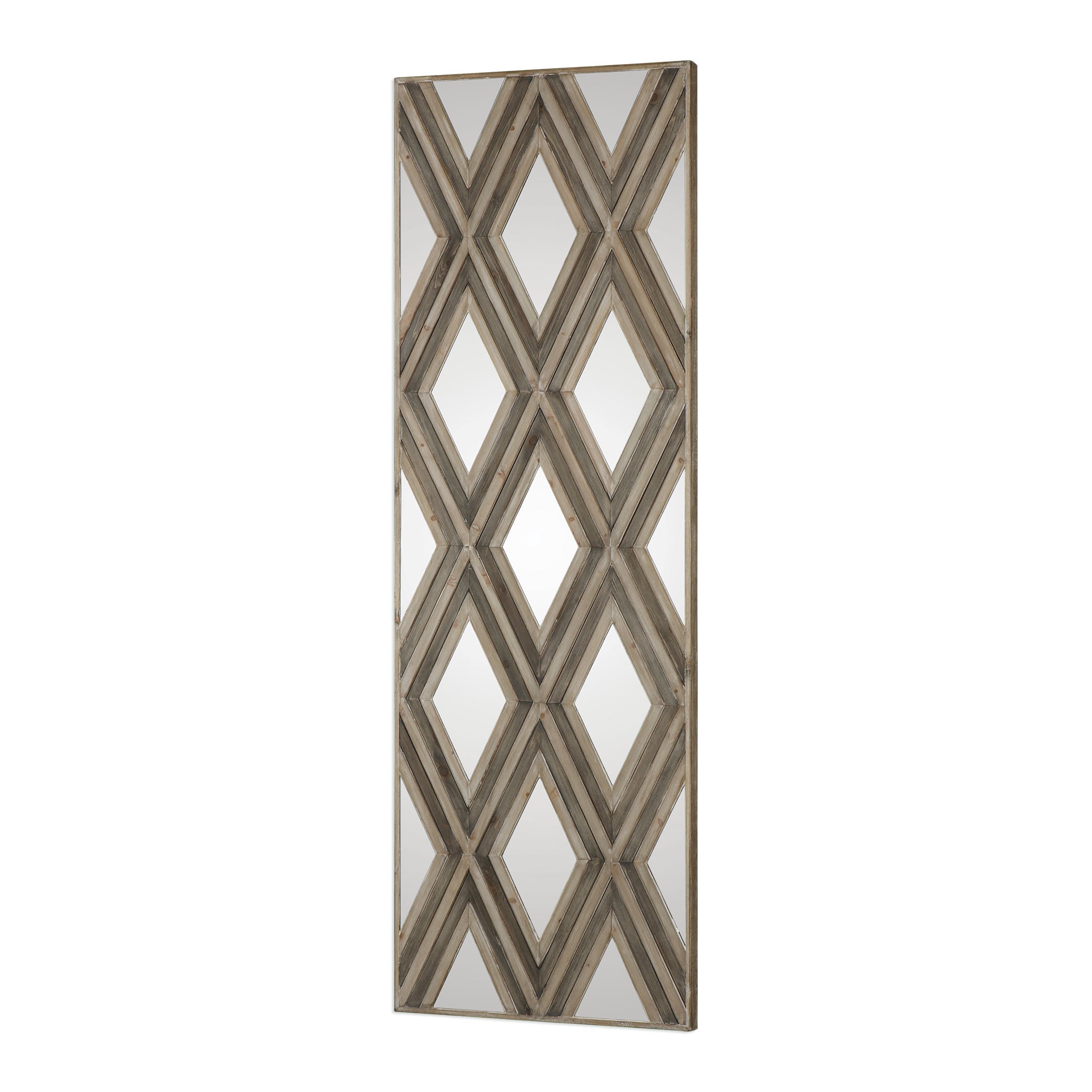 Tahira Geometric Argyle Pattern Wall Mirror