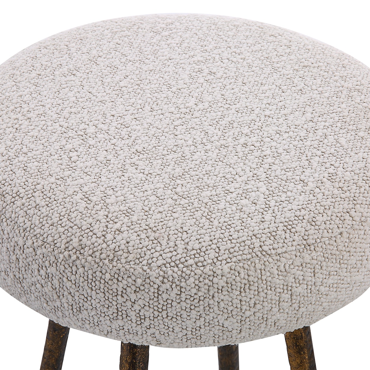 Uttermost Braven Braven White Fabric Counter Stool