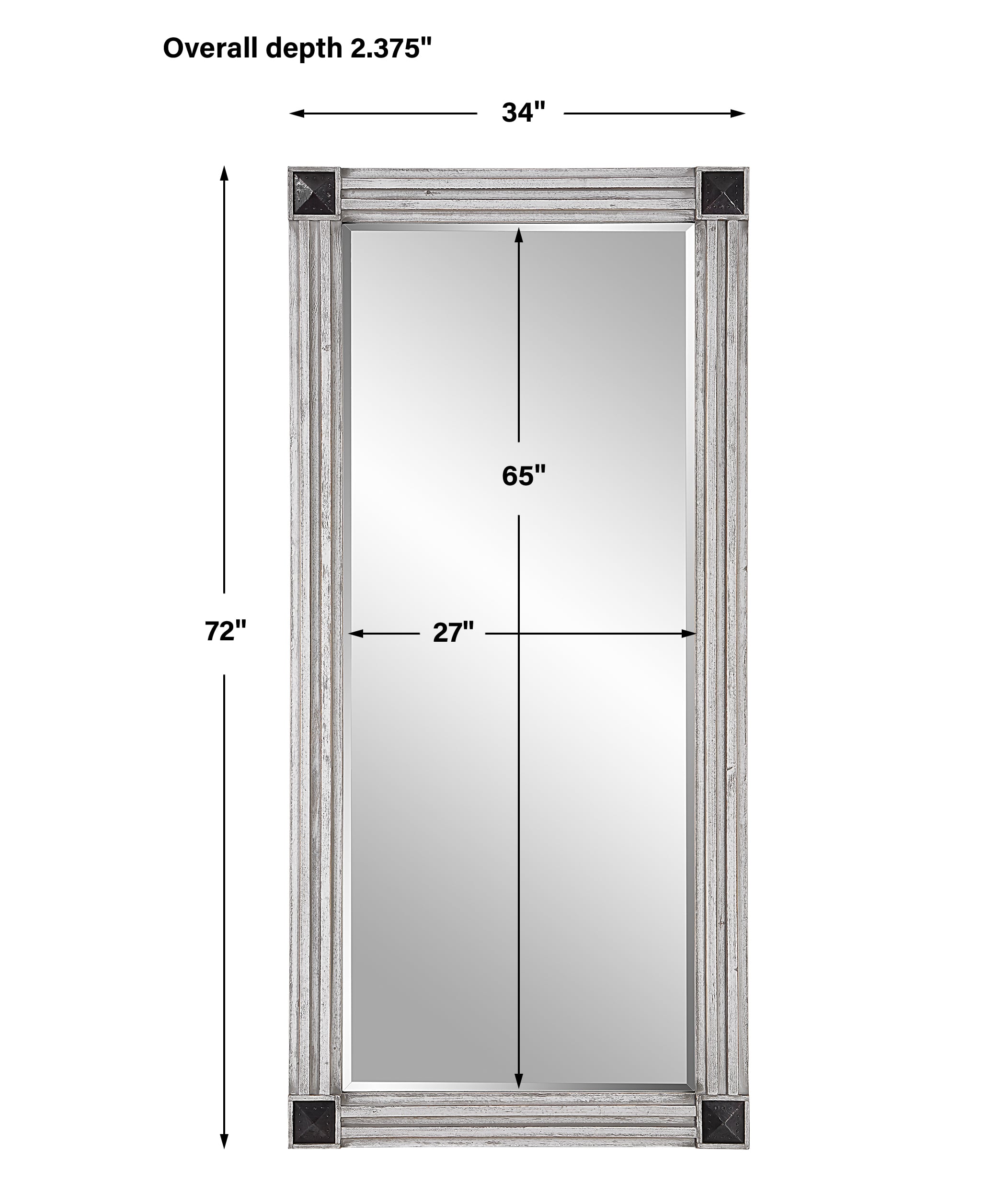 Uttermost Manor Manor Distressed Oversized Mirror