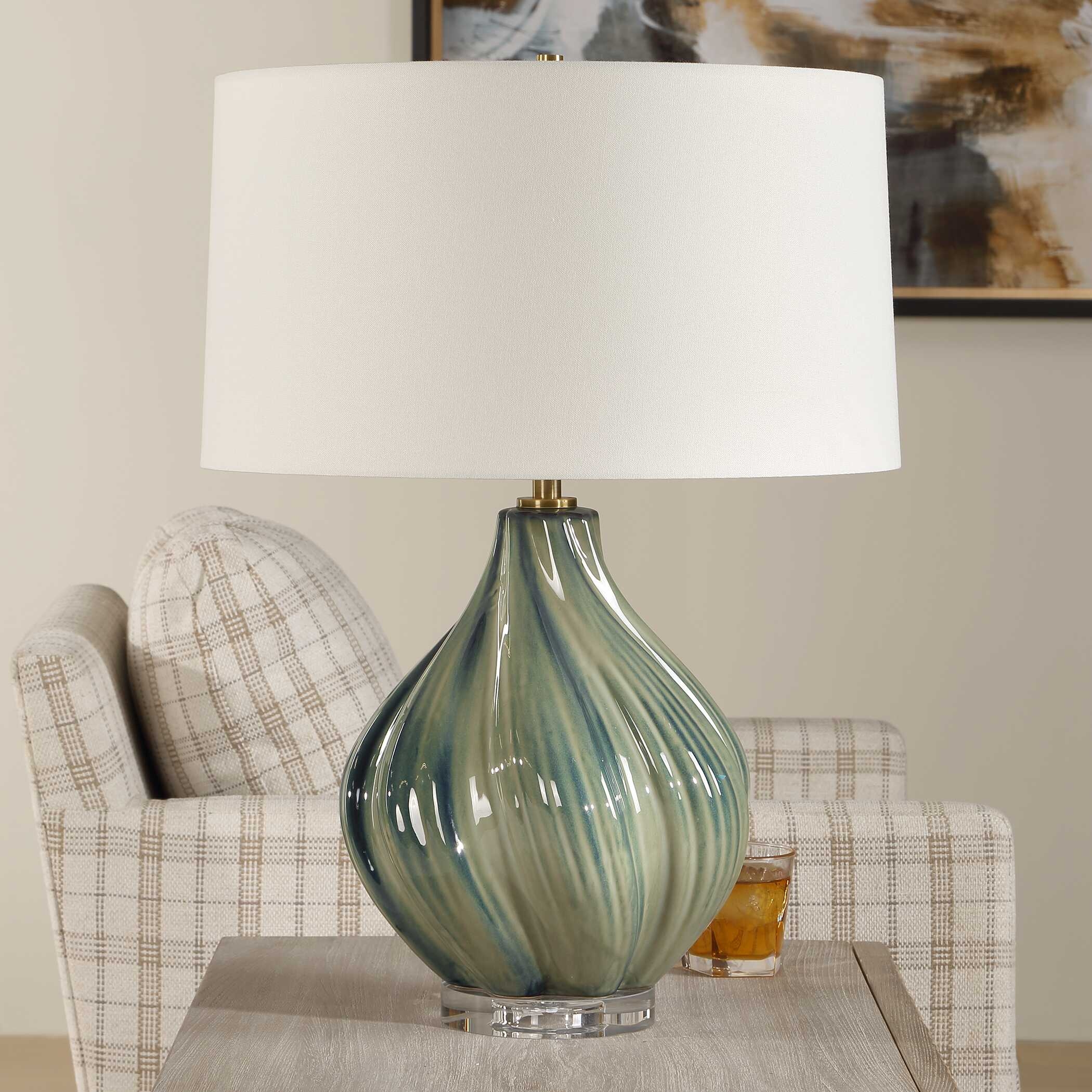Uttermost Tausha Tausha Green Table Lamp