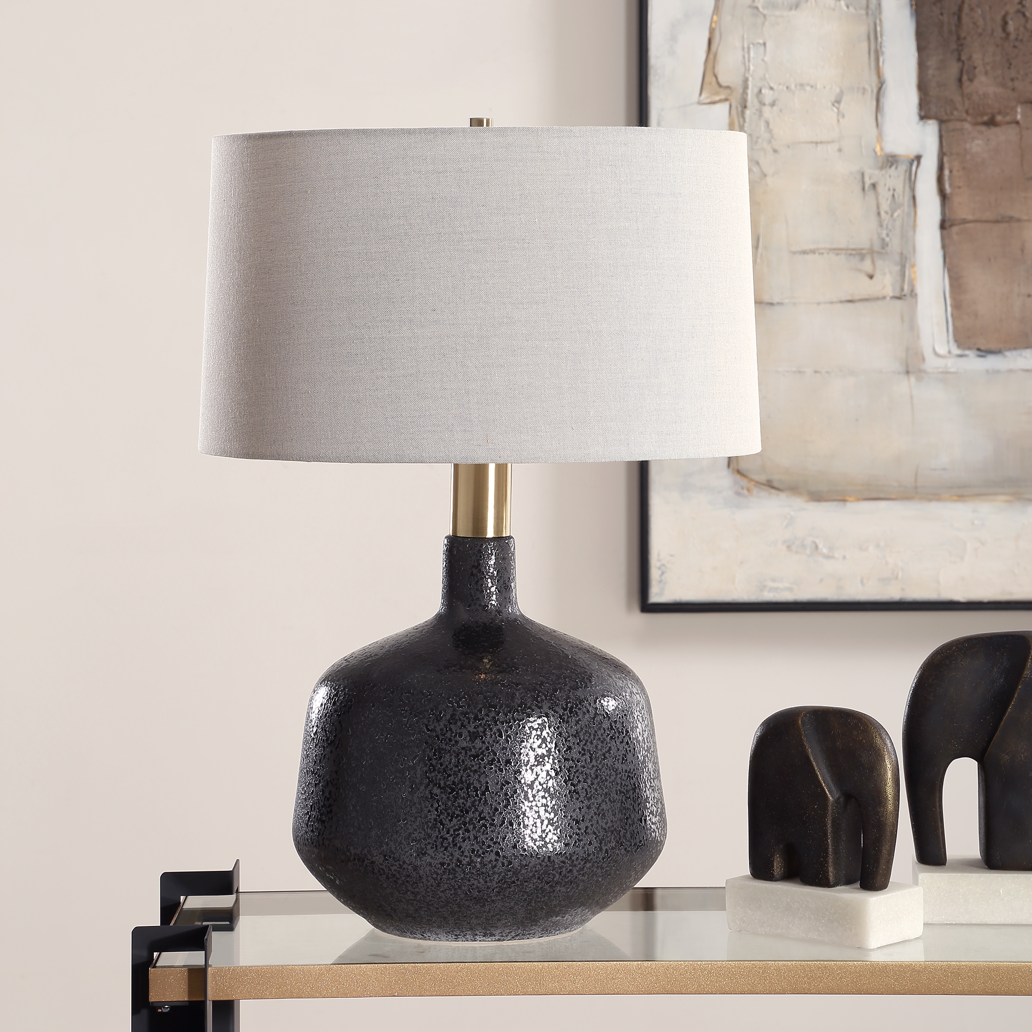Uttermost Flanagan Flanagan Mottled Gloss Table Lamp