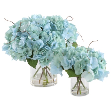 Tranquil Blooms In Glass Vases