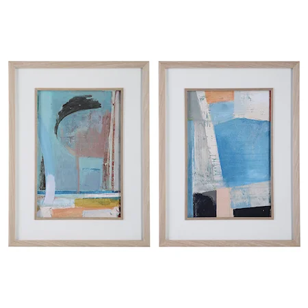 Contemporary Abstract Prints- Set of 2