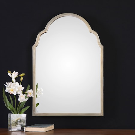 Brayden Petite Silver Arch Mirror