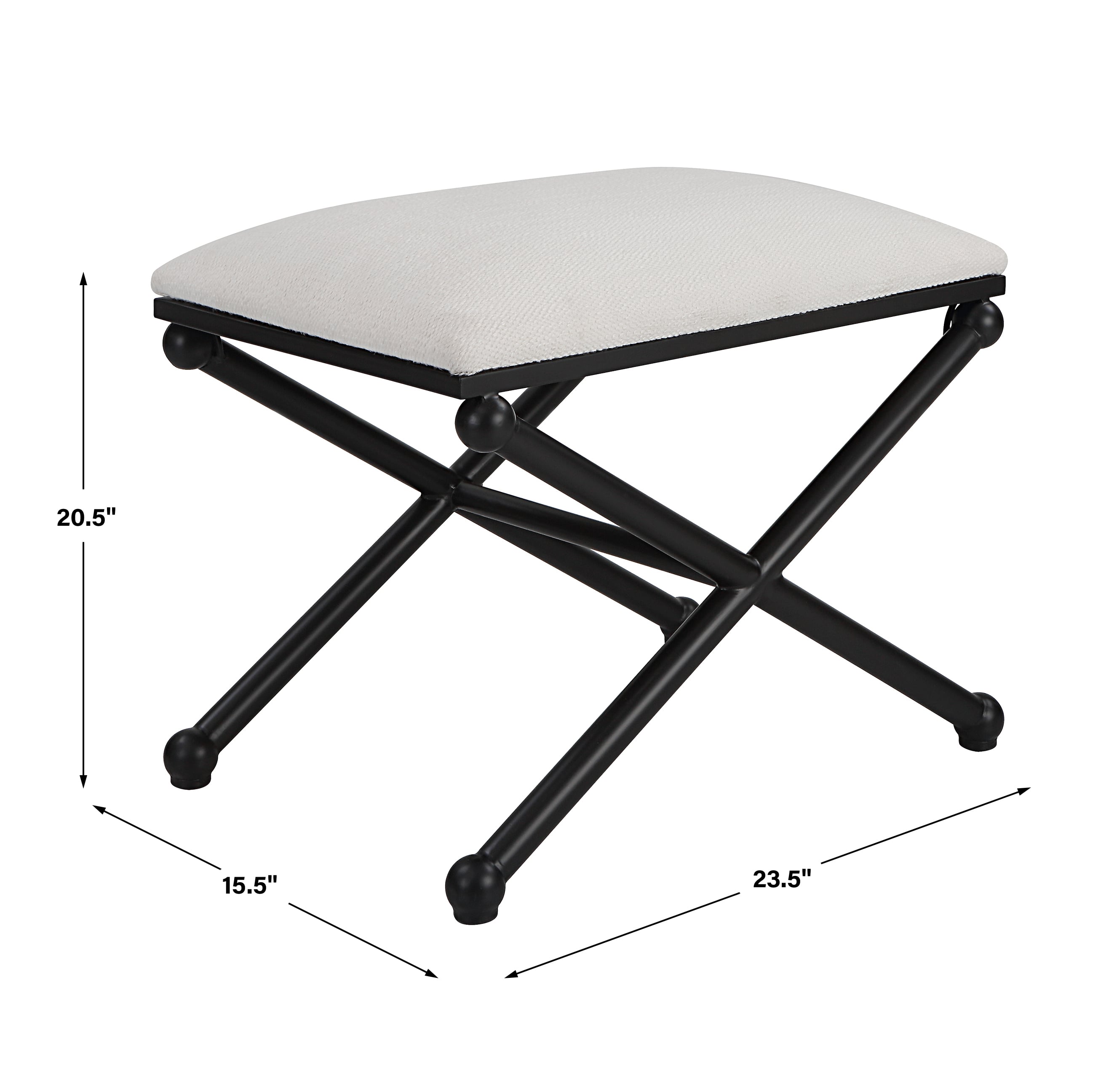 Uttermost Andrews Andrews White Small Bench