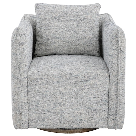 Corben Blue Swivel Chair