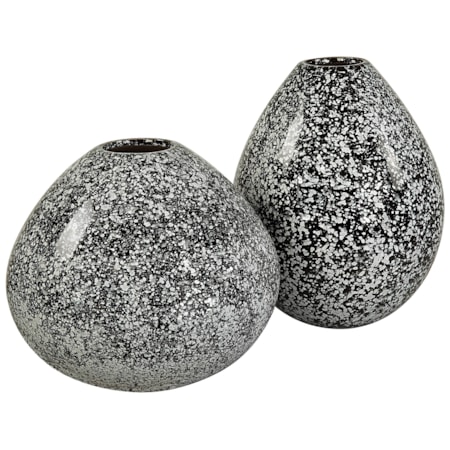 Cosmic Black & White Vases Set/2