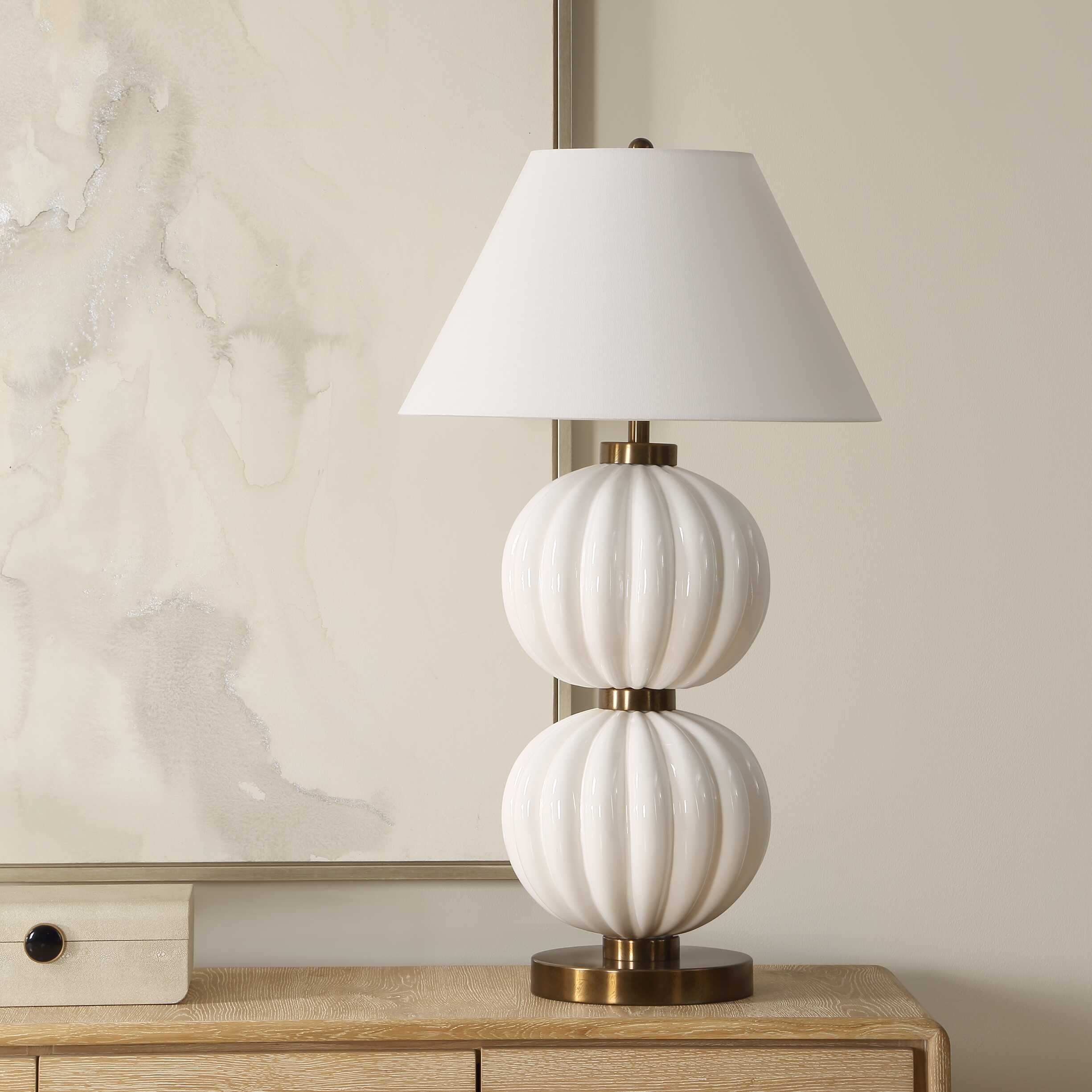 Uttermost Irena Irena White Sphere Table Lamp