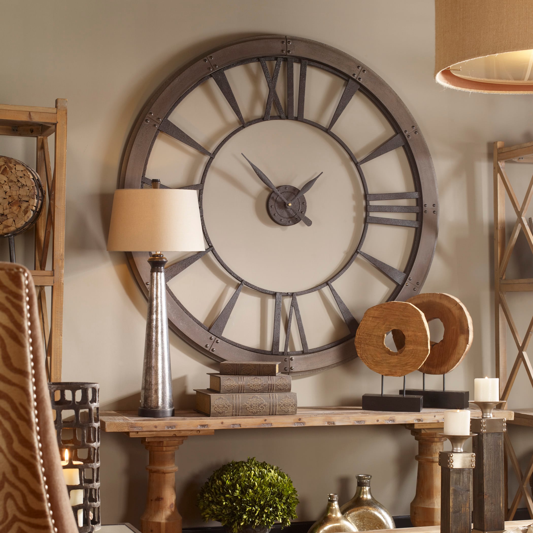 Uttermost Clocks Ronan Wall Clock, Large | Stuckey Furniture